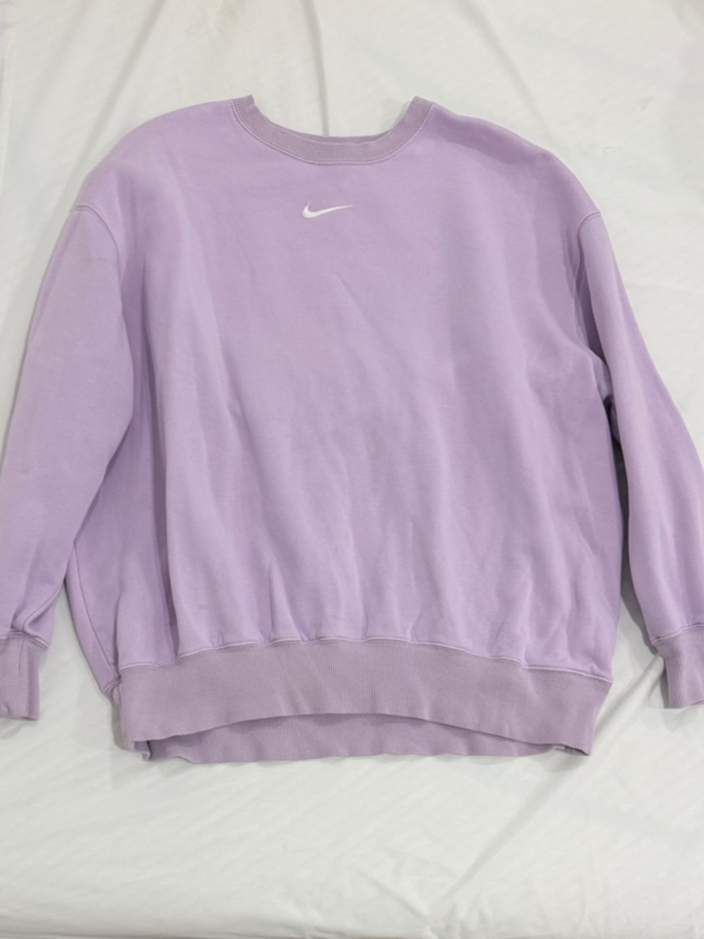 Nike Lavender Crewneck Sweatshirt with White Swoosh